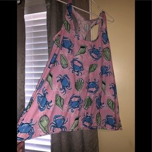 Xxl simply southern pink w/crabs and shells